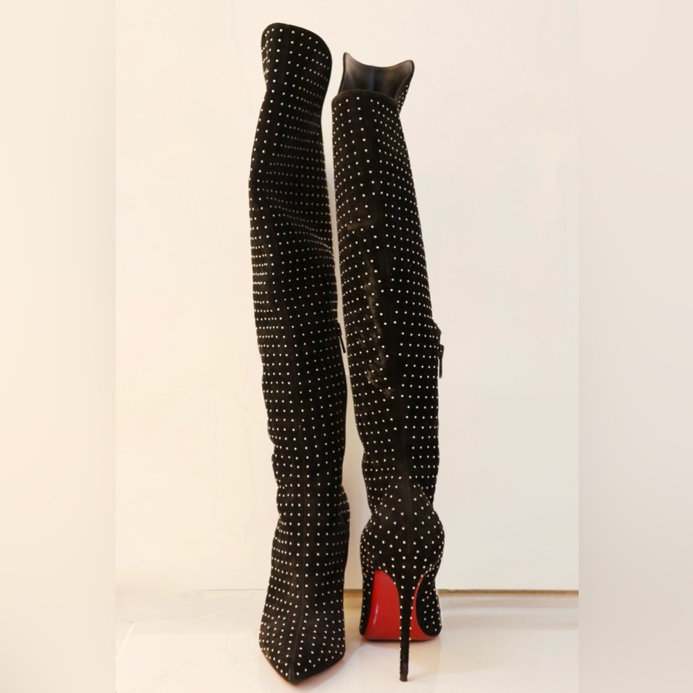 Christian Louboutin knee-high heel boots